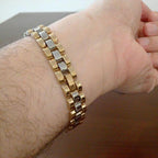 Stainless Steel Charming Hand Chain Bracelet | Beautiful Charming Hand Chain Bracelet For Boys and Men - Black