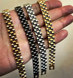 Stainless Steel Charming Hand Chain Bracelet | Beautiful Charming Hand Chain Bracelet For Boys and Men - Black