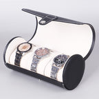 3 Slot Wristwatch Bracelet Organizer Travel Pouch Portable PU Watch Display Storage Gift Roll Case