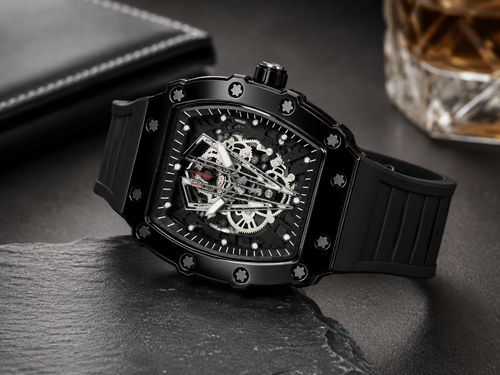 hantom X Skeleton Luxury Watch – Black Edition