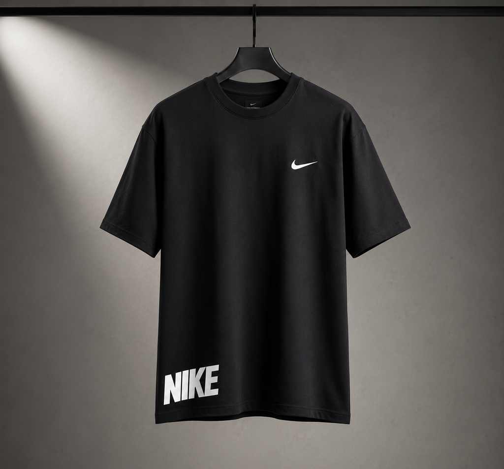 Premium Men's Black T-Shirt & Shorts Summer Co-Ord Set