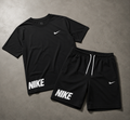Premium Men's Black T-Shirt & Shorts Summer Co-Ord Set